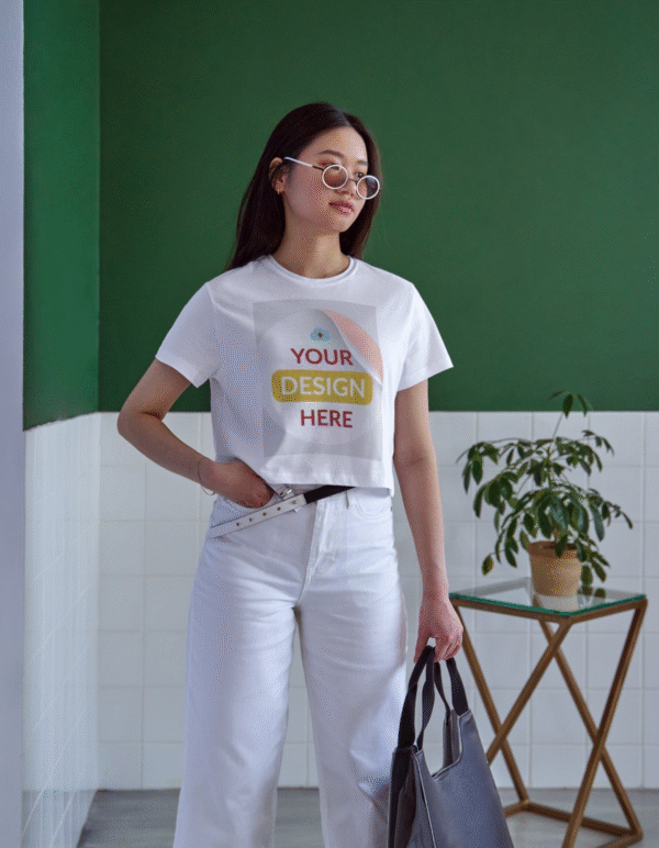 Women’s 100% Polyester Custom Print T-Shirt – Soft, Lightweight & Stylish Fit